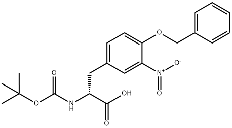 BOC-D-TYR(BZL, 3-NO2)-OH Structure