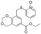 2-(([6-(ETHOXYCARBONYL)-4H-1,3-BENZODIOXIN-8-YL]METHYL)THIO)PYRIDINIUM-1-OLATE Struktur