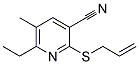 2-(ALLYLSULFANYL)-6-ETHYL-5-METHYLNICOTINONITRILE Struktur