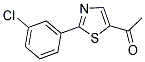 1-[2-(3-CHLOROPHENYL)-1,3-THIAZOL-5-YL]-1-ETHANONE Struktur