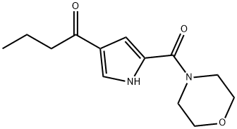 1-[5-(MORPHOLINE-4-CARBONYL)-1H-PYRROL-3-YL]-BUTAN-1-ONE Struktur