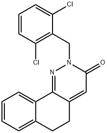 2-(2,6-DICHLOROBENZYL)-5,6-DIHYDROBENZO[H]CINNOLIN-3(2H)-ONE Struktur