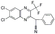 2-[6,7-DICHLORO-3-(TRIFLUOROMETHYL)-2-QUINOXALINYL]-2-PHENYLACETONITRILE Struktur