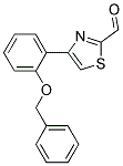 4-[2-(BENZYLOXY)PHENYL]-1,3-THIAZOLE-2-CARBALDEHYDE Struktur