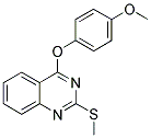 4-(4-METHOXYPHENOXY)-2-(METHYLSULFANYL)QUINAZOLINE Struktur