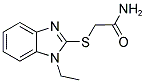 2-[(1-ETHYL-1H-BENZIMIDAZOL-2-YL)THIO]ACETAMIDE Struktur