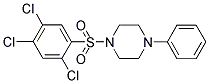 2,4,5-TRICHLORO-1-((4-PHENYLPIPERAZINYL)SULFONYL)BENZENE Struktur