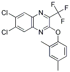 6,7-DICHLORO-2-(2,4-DIMETHYLPHENOXY)-3-(TRIFLUOROMETHYL)QUINOXALINE Struktur