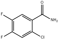 2-CHLORO-4,5-DIFLUOROBENZAMIDE Struktur