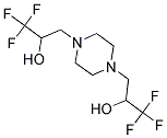 1,1,1-TRIFLUORO-3-[4-(3,3,3-TRIFLUORO-2-HYDROXYPROPYL)PIPERAZINO]-2-PROPANOL Struktur