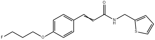 (E)-3-[4-(3-FLUOROPROPOXY)PHENYL]-N-(2-THIENYLMETHYL)-2-PROPENAMIDE Struktur