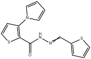 3-(1H-PYRROL-1-YL)-N'-[(Z)-2-THIENYLMETHYLIDENE]-2-THIOPHENECARBOHYDRAZIDE Struktur