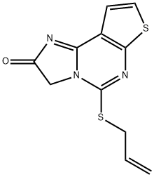 5-(ALLYLSULFANYL)IMIDAZO[1,2-C]THIENO[3,2-E]PYRIMIDIN-2(3H)-ONE Struktur