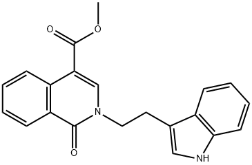 METHYL 2-[2-(1H-INDOL-3-YL)ETHYL]-1-OXO-1,2-DIHYDRO-4-ISOQUINOLINECARBOXYLATE Struktur