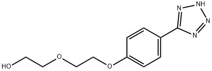 2-(2-[4-(1H-1,2,3,4-TETRAZOL-5-YL)PHENOXY]ETHOXY)-1-ETHANOL Struktur