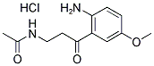 N-G-ACETYL-5-METHOXYKYNURENAMINE, HYDROCHLORIDE Struktur