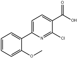 2-CHLORO-6-(2-METHOXYPHENYL)NICOTINIC ACID Struktur