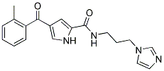 N-[3-(1H-IMIDAZOL-1-YL)PROPYL]-4-(2-METHYLBENZOYL)-1H-PYRROLE-2-CARBOXAMIDE Struktur