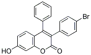 3(4'-BROMOPHENYL)-7-HYDROXY-4-PHENYLCOUMARIN Struktur