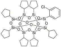 1-(CHLOROPHENYL)-3,5,7,9,11,13,15-HEPTACYCLOPENTYLPENTACYCLO[9.5.1.13,9.15,15.17,13]OCTASILOXANE Struktur