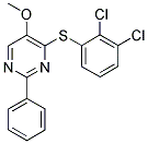 4-[(2,3-DICHLOROPHENYL)SULFANYL]-2-PHENYL-5-PYRIMIDINYL METHYL ETHER Struktur