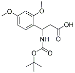 3-TERT-BUTOXYCARBONYLAMINO-3-(2,4-DIMETHOXY-PHENYL)-PROPIONIC ACID Struktur