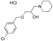 1-[(4-CHLOROBENZYL)OXY]-3-PIPERIDIN-1-YLPROPAN-2-OL HYDROCHLORIDE Struktur