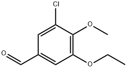 3-CHLORO-5-ETHOXY-4-METHOXYBENZALDEHYDE Struktur