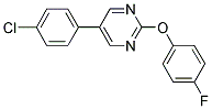 5-(4-CHLOROPHENYL)-2-(4-FLUOROPHENOXY)PYRIMIDINE Struktur