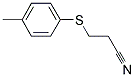 3-[(4-METHYLPHENYL)THIO]PROPANENITRILE Struktur