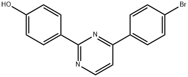 4-[4-(4-BROMOPHENYL)-2-PYRIMIDINYL]BENZENOL Struktur