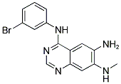 6-AMINO-4-[(3-BROMOPHENYL)AMINO]-7-(METHYLAMINO)QUINAZOLINE Struktur