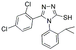 5-(2,4-DICHLORO-PHENYL)-4-(2-ISOPROPYL-PHENYL)-4H-[1,2,4]TRIAZOLE-3-THIOL Struktur