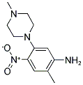 2-METHYL-5-(4-METHYLPIPERAZIN-1-YL)-4-NITROANILINE Struktur