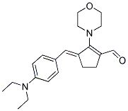 3-(4-DIETHYLAMINO-BENZYLIDENE)-2-MORPHOLIN-4-YL-CYCLOPENT-1-ENECARBALDEHYDE Struktur