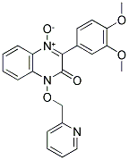 3-(3,4-DIMETHOXYPHENYL)-1-(PYRIDIN-2-YLMETHOXY)QUINOXALIN-2(1H)-ONE 4-OXIDE Struktur