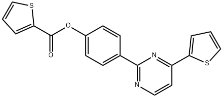 4-[4-(2-THIENYL)-2-PYRIMIDINYL]PHENYL 2-THIOPHENECARBOXYLATE Struktur