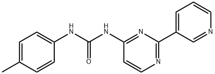 N-(4-METHYLPHENYL)-N'-[2-(3-PYRIDINYL)-4-PYRIMIDINYL]UREA Struktur