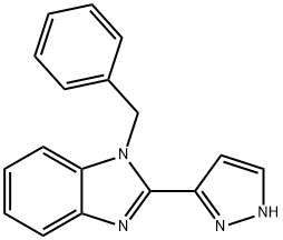 1-BENZYL-2-(1H-PYRAZOL-3-YL)-1H-1,3-BENZIMIDAZOLE Struktur