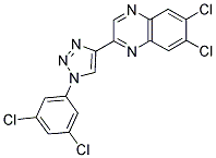 6,7-DICHLORO-2-[1-(3,5-DICHLOROPHENYL)-1H-1,2,3-TRIAZOL-4-YL]QUINOXALINE Struktur