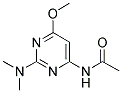 N-[2-(DIMETHYLAMINO)-6-METHOXYPYRIMIDIN-4-YL]ACETAMIDE Struktur