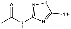N-(5-AMINO-[1,2,4]THIADIAZOL-3-YL)-ACETAMIDE Struktur
