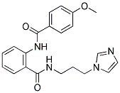 N-[3-(1H-IMIDAZOL-1-YL)PROPYL]-2-[(4-METHOXYBENZOYL)AMINO]BENZAMIDE Struktur