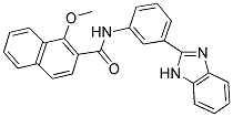 N-[3-(1H-BENZIMIDAZOL-2-YL)PHENYL]-1-METHOXY-2-NAPHTHAMIDE Struktur