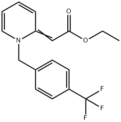 ETHYL 2-[1-[4-(TRIFLUOROMETHYL)BENZYL]-2(1H)-PYRIDINYLIDEN]ACETATE Struktur