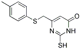 2-MERCAPTO-6-P-TOLYLSULFANYLMETHYL-3H-PYRIMIDIN-4-ONE Struktur