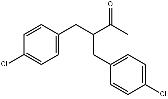 3-(4-CHLOROBENZYL)-4-(4-CHLOROPHENYL)-2-BUTANONE Struktur