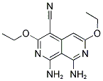 1,8-DIAMINO-3,6-DIETHOXY-2,7-NAPHTHYRIDINE-4-CARBONITRILE Struktur