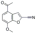 4-ACETYL-7-METHOXY-1-BENZOFURAN-2-CARBONITRILE Struktur