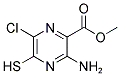 METHYL 3-AMINO-6-CHLORO-5-MERCAPTOPYRAZINE-2-CARBOXYLATE Struktur